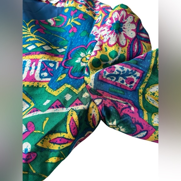 Vintage Anne Crimmins for Umi Collections Silk Blazer Size 8 Floral Rare! - Picture 8 of 11